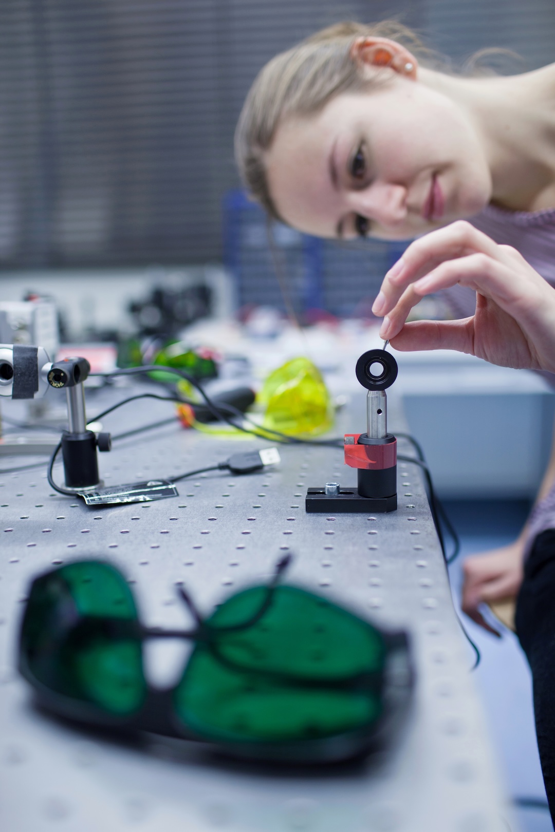 Biotech researcher in laboratory